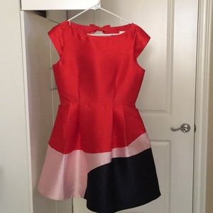Kate Spade Red and Navy Cocktail Dress